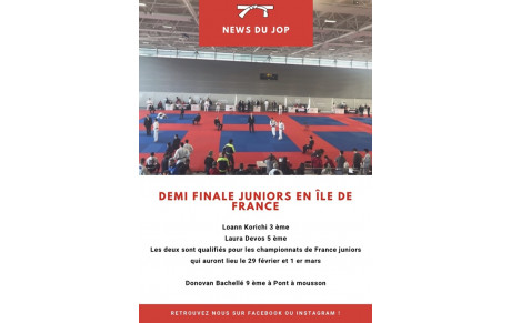 Demi finale juniors en Île de France